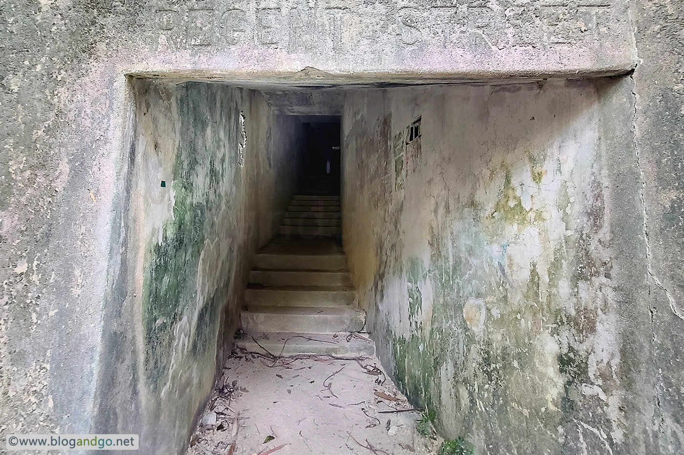 Shing Mun Redoubt - View into Regent Street